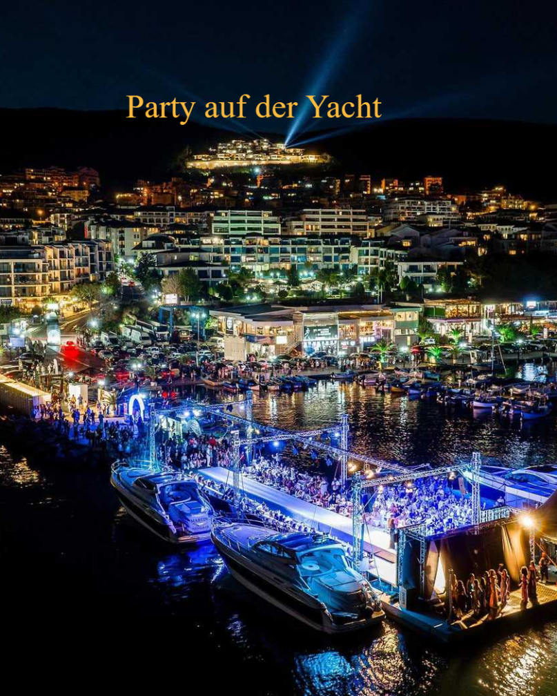 Junggesellenabschied & Party auf der Yacht oder direkt in der Marina Denevi Yachthafen St. Vlas